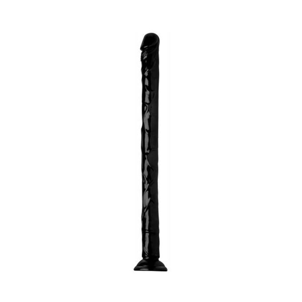 Hosed 19 Inches Realistic Anal Dildo Black