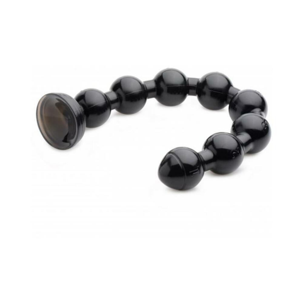 Hosed 19 Inches Beaded Thick Anal Snake Black