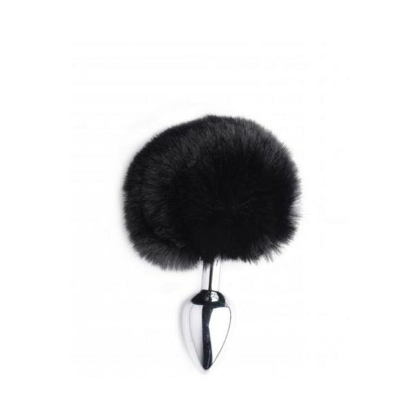 Onyx Bunny Tail Anal Plug Black