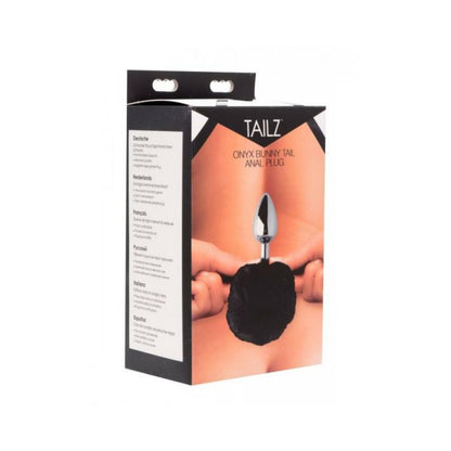 Onyx Bunny Tail Anal Plug Black