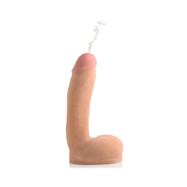 Dual Density Squirting Dildo 8.5 inches Beige