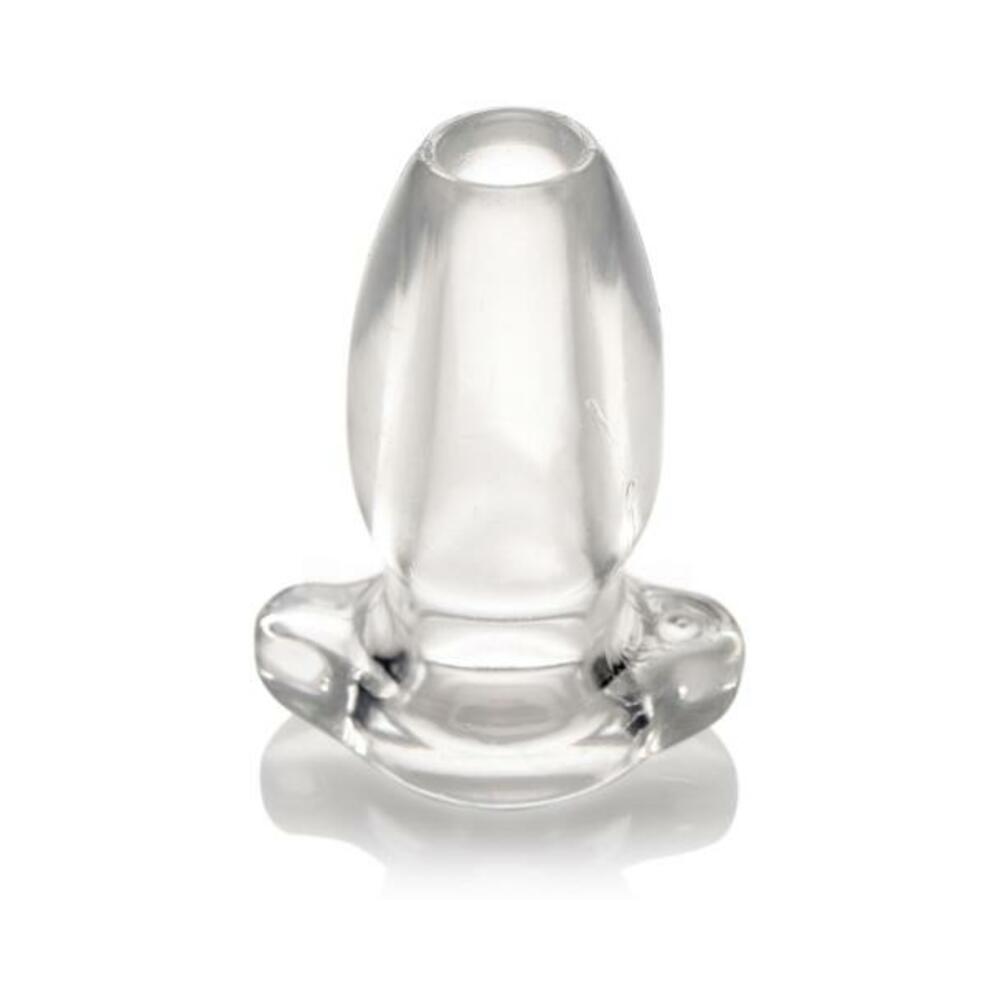 Peephole Clear Hollow Anal Plug Small