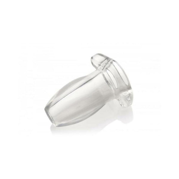 Peephole Clear Hollow Anal Plug Small
