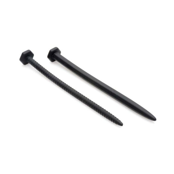 Hardware Nail & Screw Silicone Urethral Sounds Black