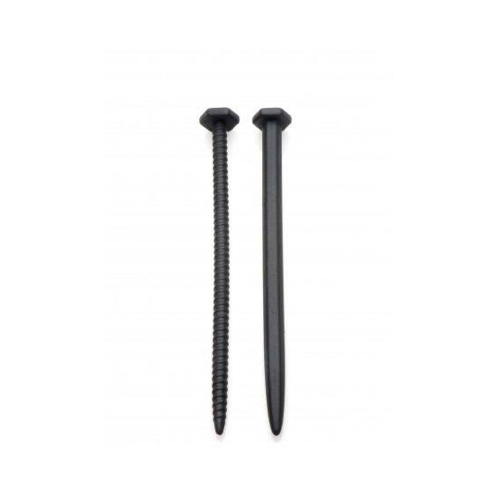 Hardware Nail & Screw Silicone Urethral Sounds Black