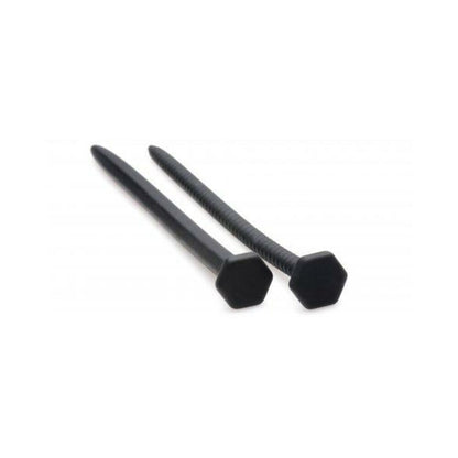 Hardware Nail & Screw Silicone Urethral Sounds Black
