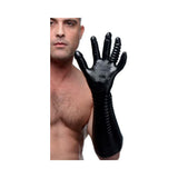 Pleasure Fister Extra Long Textured Fisting Glove Black