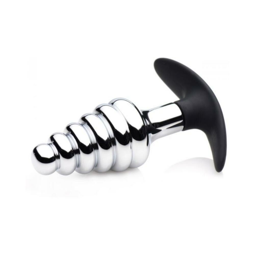 Dark Hive Metal, Silicone Ribbed Anal Plug