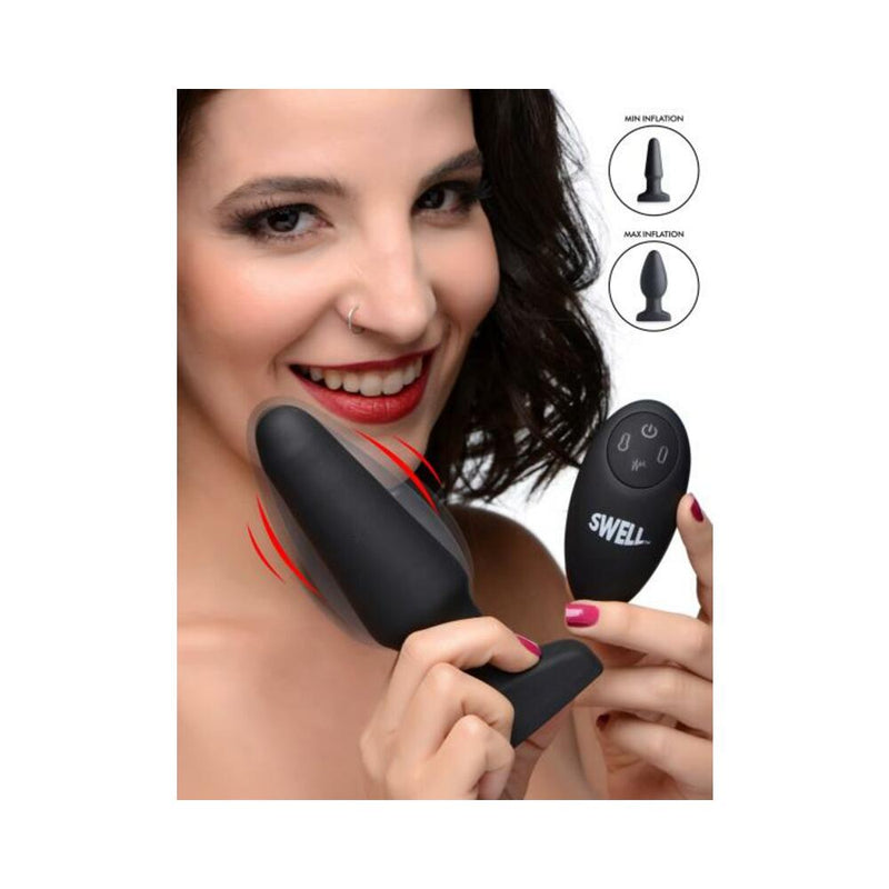 Worlds First Remote Control Inflatable 10x Vibrating Silicone Anal Plug