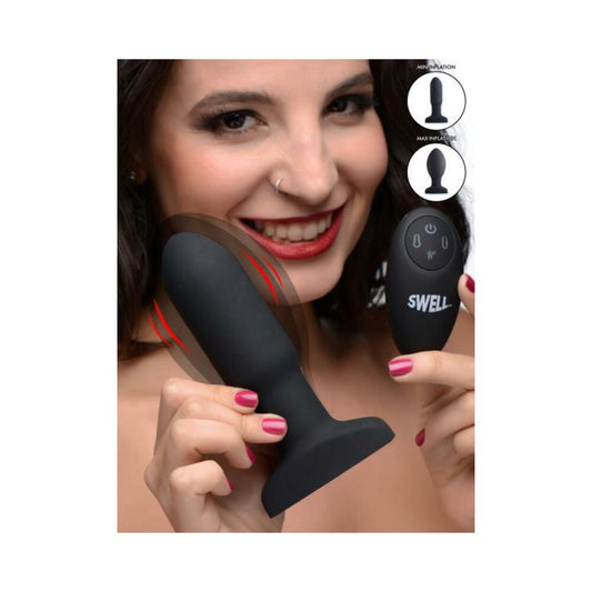 Worlds First Remote Control Inflatable 10x Vibrating Missile Silicone Anal Plug