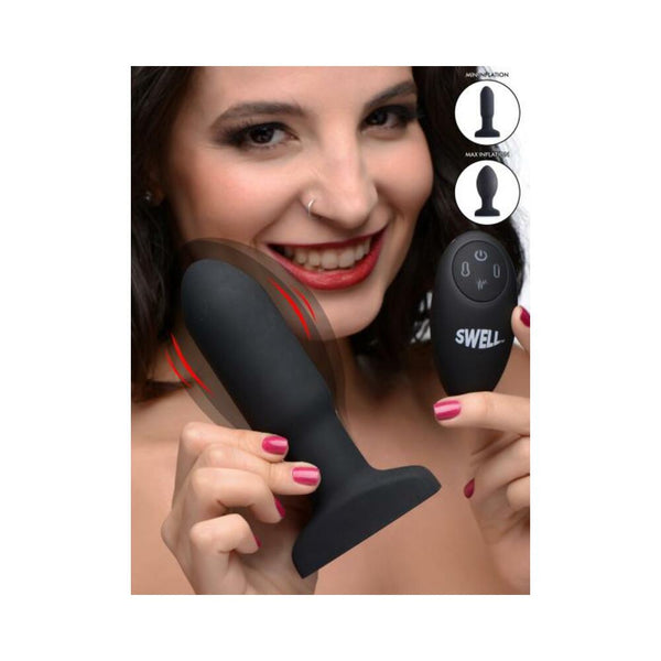 Worlds First Remote Control Inflatable 10x Vibrating Missile Silicone Anal Plug