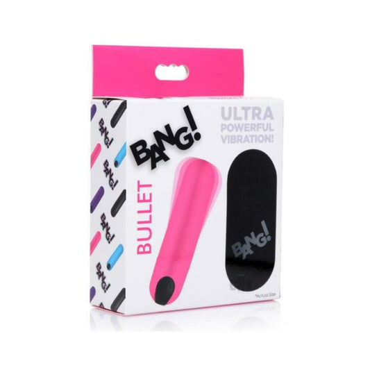 Bang! Vibrating Bullet w/ Remote Control - Pink