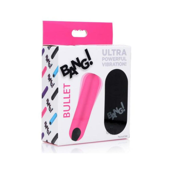 Bang! Vibrating Bullet w/ Remote Control - Pink
