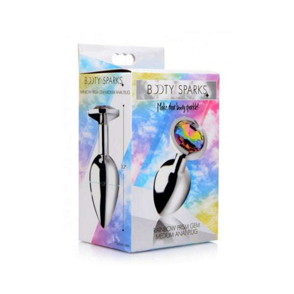 Rainbow Prism Gem Anal Plug - Medium