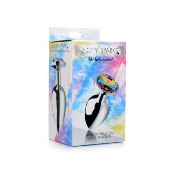 Rainbow Prism Gem Anal Plug - Large
