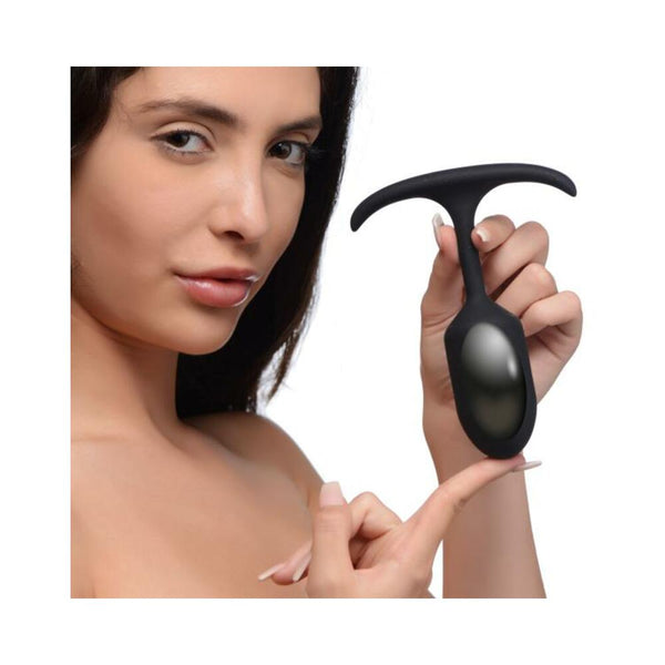 Premium Silicone Weighted Anal Plug - Medium