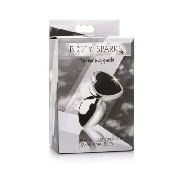 Black Heart Gem Anal Plug - Small