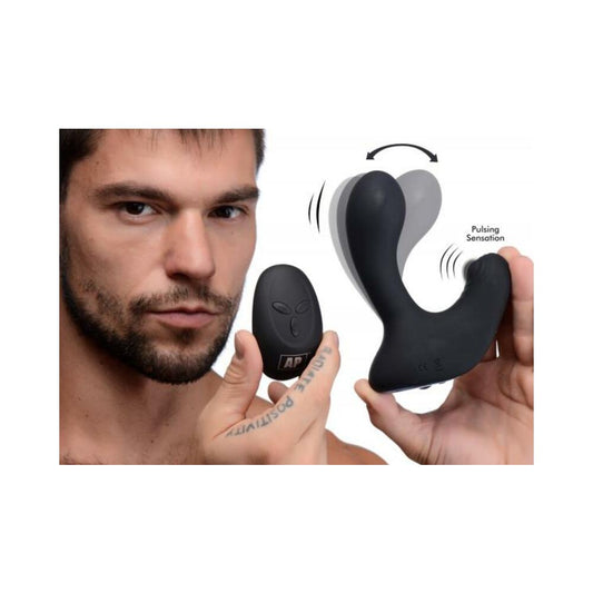 10x P-pulse Taint Tapping Silicone Prostate Stimulator With Remote