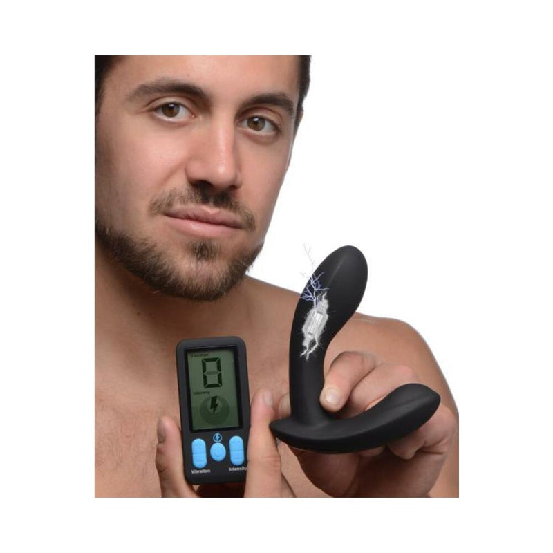 E-stim Pro Silicone Vibrating Prostate Massager With Remote Control