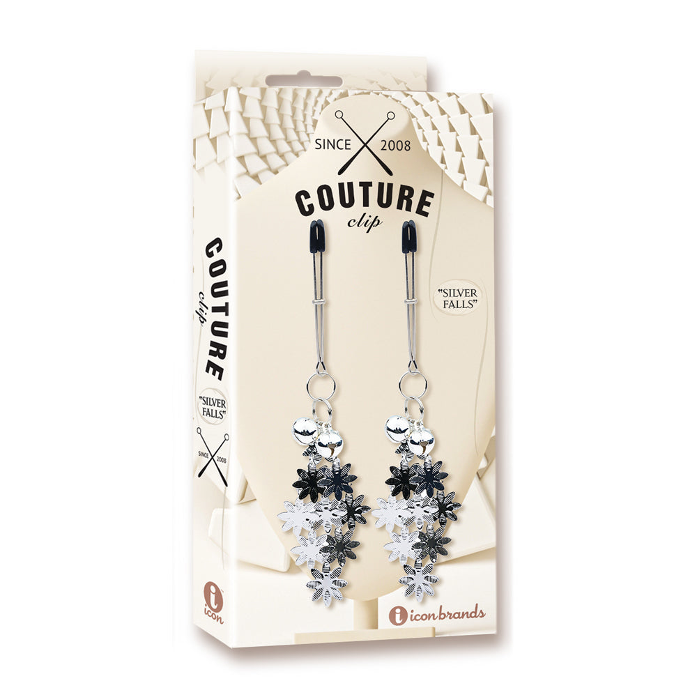 Couture Clips Luxury Nipple Clamps Silver Falls