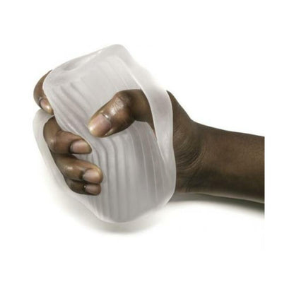 Perfect Fit Male Masturbator with Grip Clear