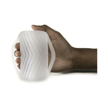 Perfect Fit Male Masturbator with Grip Clear