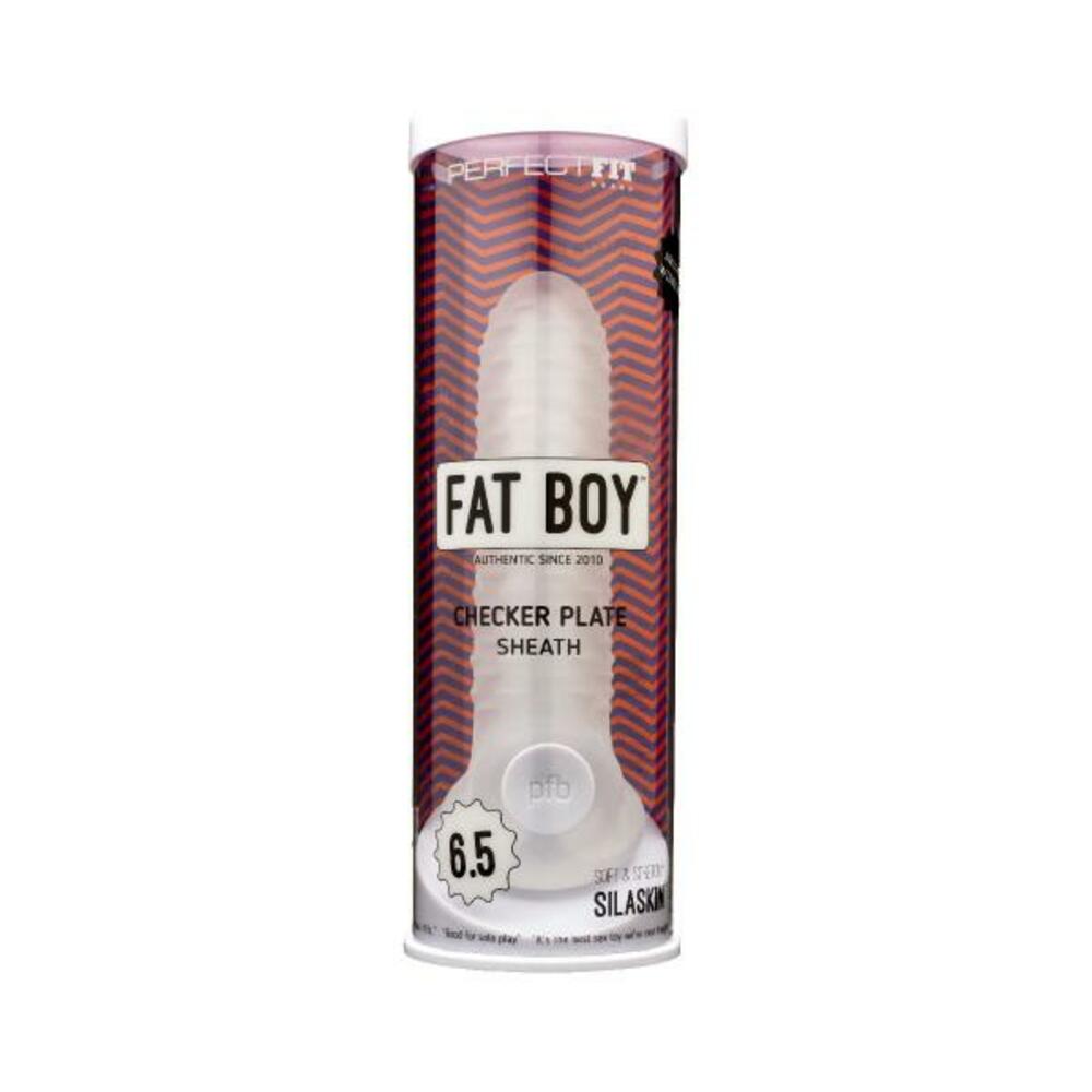 Perfect Fit Fat Boy 6.5 inches Checker Plate Sheath Clear
