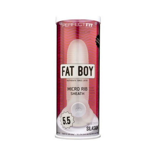Perfect Fit Fat Boy Micro Ribbed Sheath 5.5in Clear