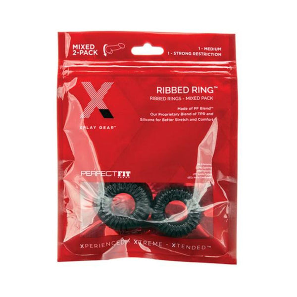 Xplay Pf Blend Premium Stretch Ribbed Ring 2 Pk