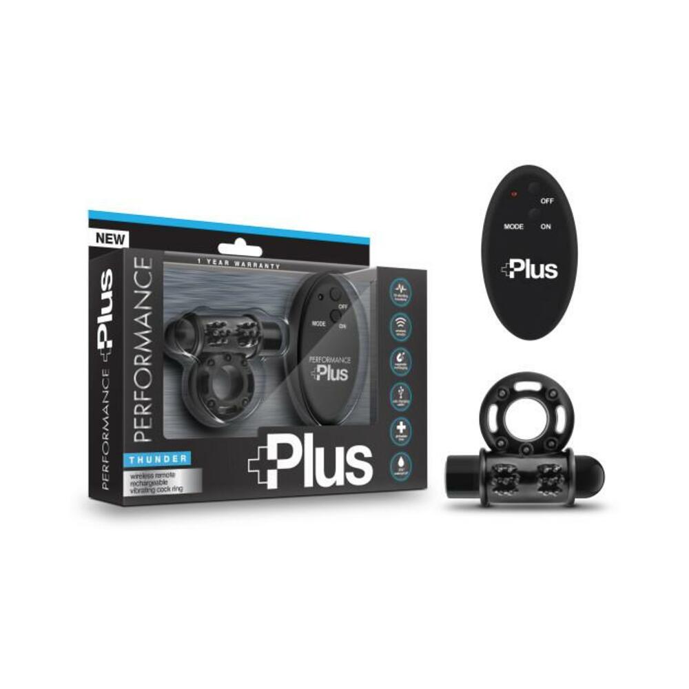 Performance Plus Thunder Vibrating Cock Ring Black
