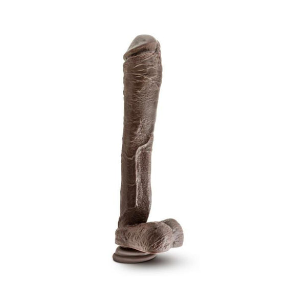 Dr. Skin Mr. Ed 13 Inch Dildo With Suction Cup - Chocolate