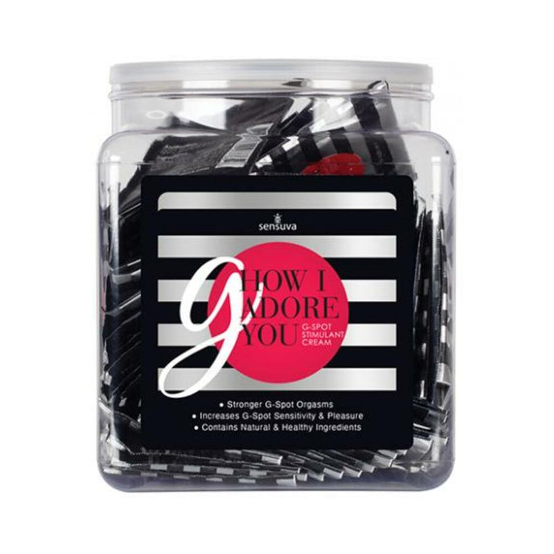 G How I Adore You G-Spot Cream Tub Of 100 Single Use Packet