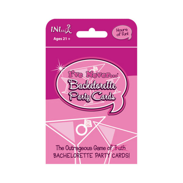 I've never bachelorette party cards