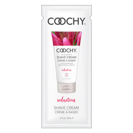 COOCHY Seduction Shave Cream Foil - .5 oz Honeysuckle/Citrus