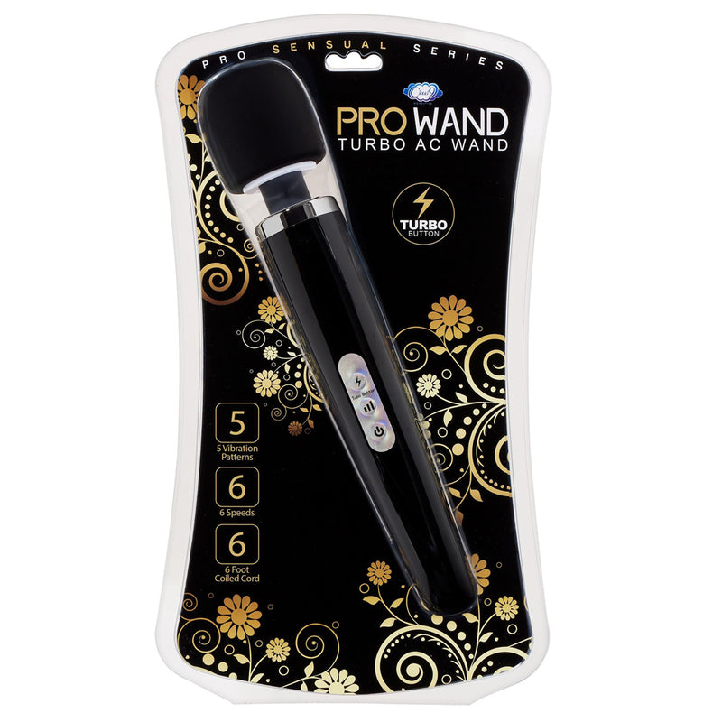 Cloud 9 Turbo Ac Powered Wand Black Pro Sensual Series