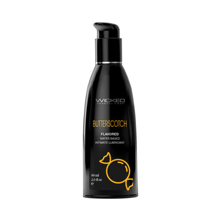 Wicked Sensual Care Aqua Water Based Lubricant - 4 oz Butterscotch