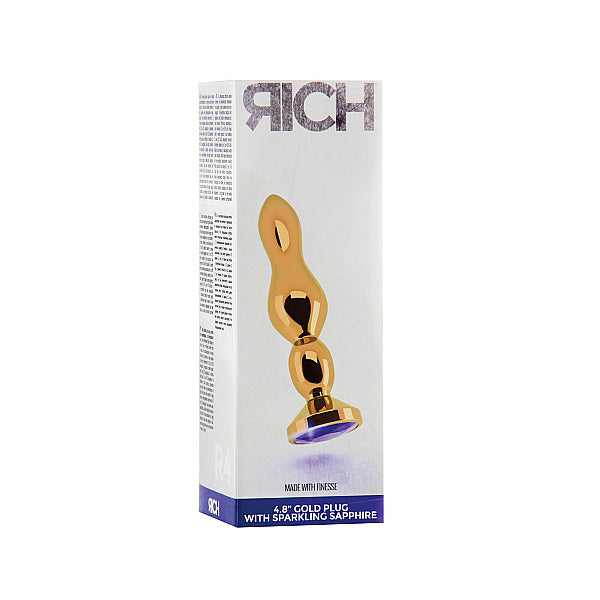 Rich R4 Gold Plug 4.8" Purple Sapphire