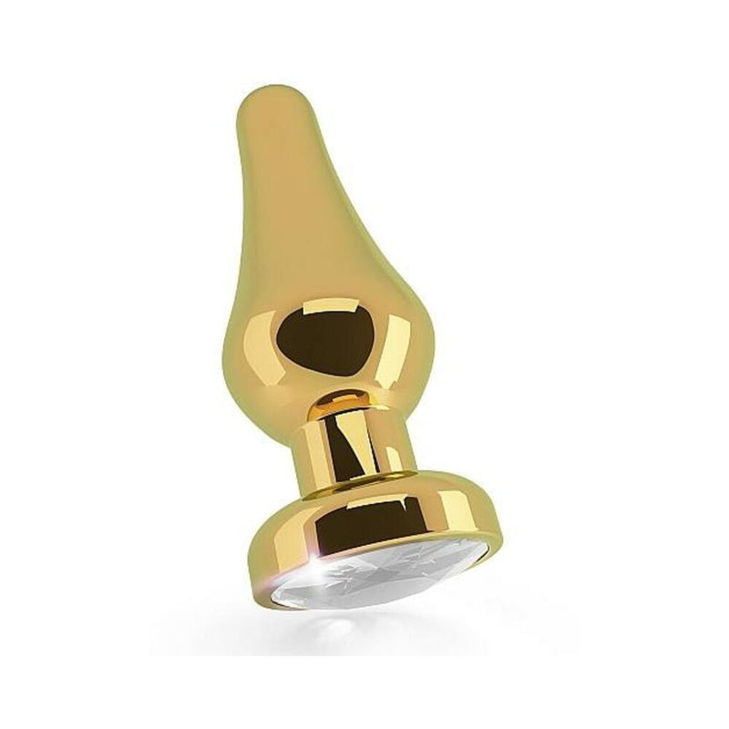 Rich R6 Gold Plug 4.5 Clear Sapphire