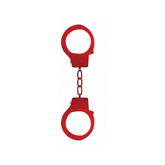 Ouch Beginners Handcuffs Metal Red