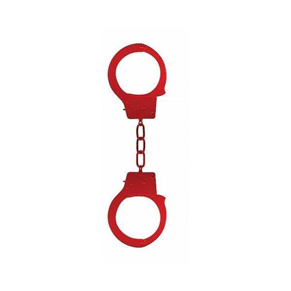 Ouch Beginners Handcuffs Metal Red