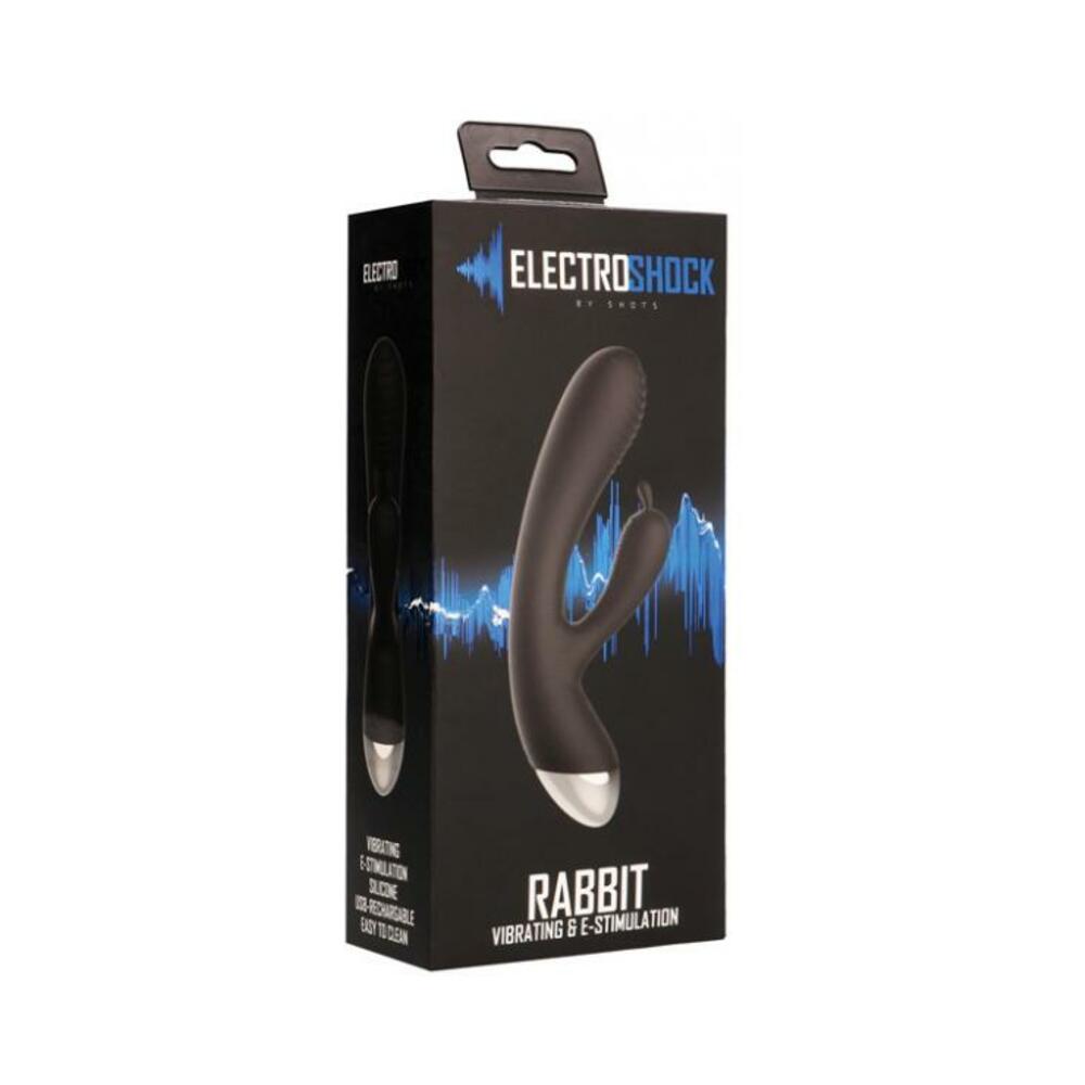 ElectroShock E-Stim Rabbit Vibrator Blk