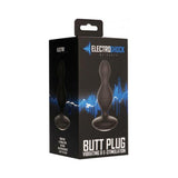 Electroshock E-Stimulation Vibrating Butt Plug Black