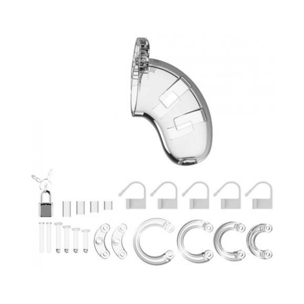 Mancage Chastity 3.5 inches Cock Cage Model 1 Clear