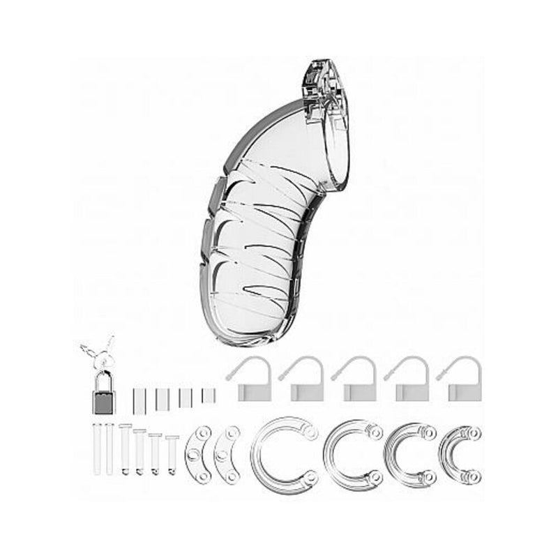 Mancage Chastity 4.5 inches Cock Cage Model 4 Clear