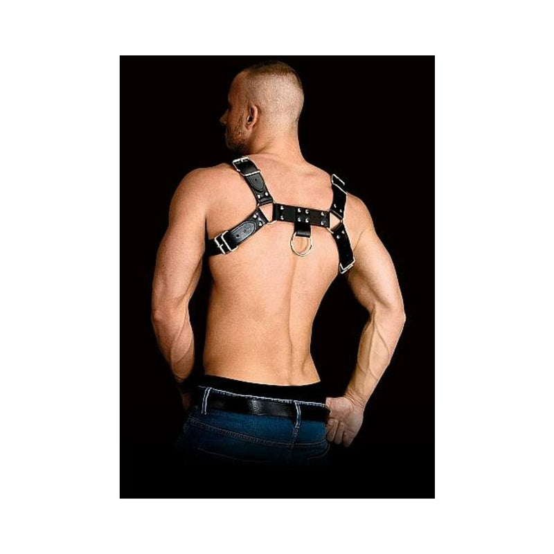 Ouch Costas Solid Structure 2 Black Chest Harness
