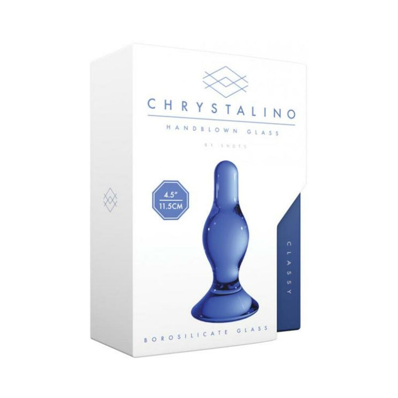 Chrystalino Classy Blue Glass Plug