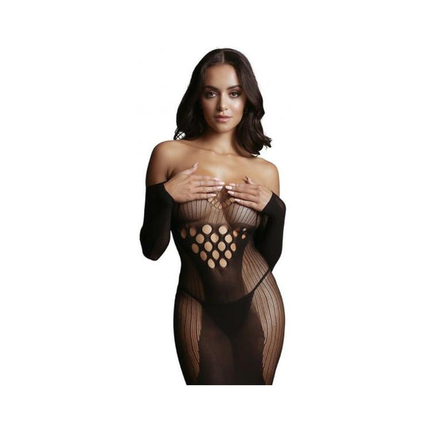 Shot Le Desir Long Sleeved Mini Dress Black O/s