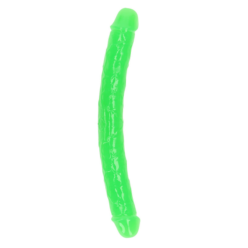 Realrock Glow In The Dark Double Dong 12&#39;&#39; Neon Green