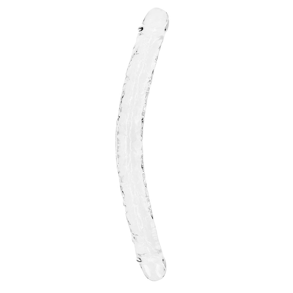 Realrock Crystal Clear Double Dong 18'' Transparent