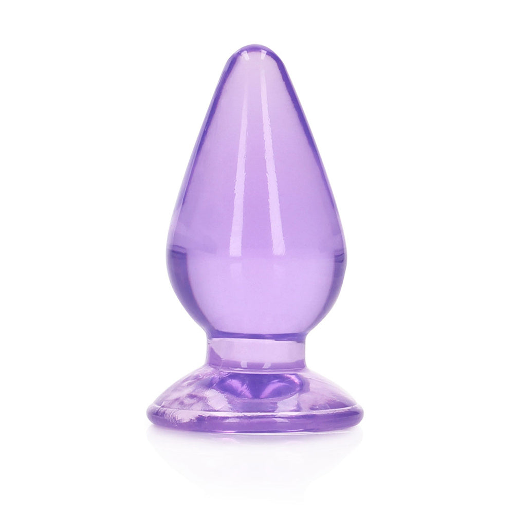 Realrock Crystal Clear Anal Plug 4.5'' Purple